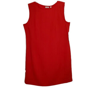 NWT New York & Co Red Sleeveless Fitted Dress Size XL